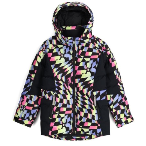 NWT SPYDER GIRL'S ZADIE SYNTHETIC DOWN JACKET MULTI 16